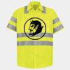 Men's High Visibility Safety Short Sleeve Work Shirt Thumbnail