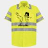 Men's High Visibility Safety Short Sleeve Work Shirt Thumbnail