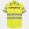 Men's High Visibility Safety Short Sleeve Work Shirt Thumbnail