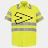 Men's High Visibility Safety Short Sleeve Work Shirt Thumbnail
