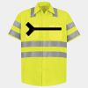 Men's High Visibility Safety Short Sleeve Work Shirt Thumbnail