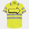 Men's High Visibility Safety Short Sleeve Work Shirt Thumbnail