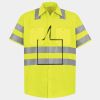Men's High Visibility Safety Short Sleeve Work Shirt Thumbnail