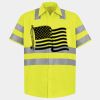 Men's High Visibility Safety Short Sleeve Work Shirt Thumbnail