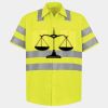 Men's High Visibility Safety Short Sleeve Work Shirt Thumbnail