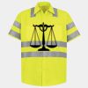 Men's High Visibility Safety Short Sleeve Work Shirt Thumbnail
