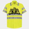 Men's High Visibility Safety Short Sleeve Work Shirt Thumbnail