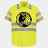 Men's High Visibility Safety Short Sleeve Work Shirt Thumbnail