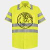 Men's High Visibility Safety Short Sleeve Work Shirt Thumbnail