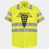 Men's High Visibility Safety Short Sleeve Work Shirt Thumbnail