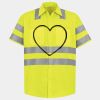 Men's High Visibility Safety Short Sleeve Work Shirt Thumbnail