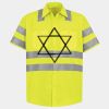 Men's High Visibility Safety Short Sleeve Work Shirt Thumbnail