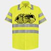 Men's High Visibility Safety Short Sleeve Work Shirt Thumbnail