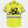 Men's High Visibility Safety Short Sleeve Work Shirt Thumbnail