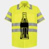 Men's High Visibility Safety Short Sleeve Work Shirt Thumbnail