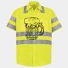 Men's High Visibility Safety Short Sleeve Work Shirt Thumbnail