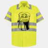 Men's High Visibility Safety Short Sleeve Work Shirt Thumbnail