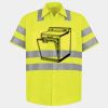 Men's High Visibility Safety Short Sleeve Work Shirt Thumbnail