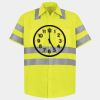 Men's High Visibility Safety Short Sleeve Work Shirt Thumbnail