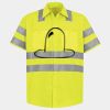 Men's High Visibility Safety Short Sleeve Work Shirt Thumbnail