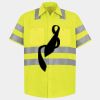 Men's High Visibility Safety Short Sleeve Work Shirt Thumbnail
