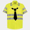 Men's High Visibility Safety Short Sleeve Work Shirt Thumbnail
