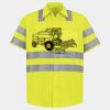 Men's High Visibility Safety Short Sleeve Work Shirt Thumbnail