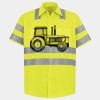 Men's High Visibility Safety Short Sleeve Work Shirt Thumbnail