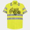 Men's High Visibility Safety Short Sleeve Work Shirt Thumbnail