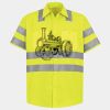 Men's High Visibility Safety Short Sleeve Work Shirt Thumbnail