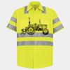 Men's High Visibility Safety Short Sleeve Work Shirt Thumbnail