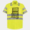 Men's High Visibility Safety Short Sleeve Work Shirt Thumbnail