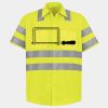 Men's High Visibility Safety Short Sleeve Work Shirt Thumbnail