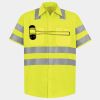 Men's High Visibility Safety Short Sleeve Work Shirt Thumbnail