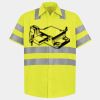 Men's High Visibility Safety Short Sleeve Work Shirt Thumbnail