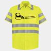 Men's High Visibility Safety Short Sleeve Work Shirt Thumbnail