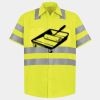 Men's High Visibility Safety Short Sleeve Work Shirt Thumbnail