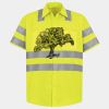Men's High Visibility Safety Short Sleeve Work Shirt Thumbnail