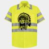 Men's High Visibility Safety Short Sleeve Work Shirt Thumbnail