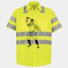 Men's High Visibility Safety Short Sleeve Work Shirt Thumbnail