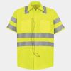 Men's High Visibility Safety Short Sleeve Work Shirt Thumbnail