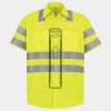 Men's High Visibility Safety Short Sleeve Work Shirt Thumbnail