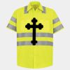 Men's High Visibility Safety Short Sleeve Work Shirt Thumbnail