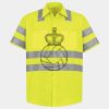 Men's High Visibility Safety Short Sleeve Work Shirt Thumbnail