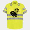 Men's High Visibility Safety Short Sleeve Work Shirt Thumbnail