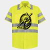 Men's High Visibility Safety Short Sleeve Work Shirt Thumbnail