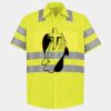 Men's High Visibility Safety Short Sleeve Work Shirt Thumbnail