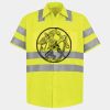 Men's High Visibility Safety Short Sleeve Work Shirt Thumbnail