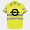 Men's High Visibility Safety Short Sleeve Work Shirt Thumbnail