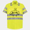 Men's High Visibility Safety Short Sleeve Work Shirt Thumbnail